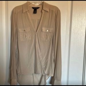 White House/Black Market silk blouse size 6